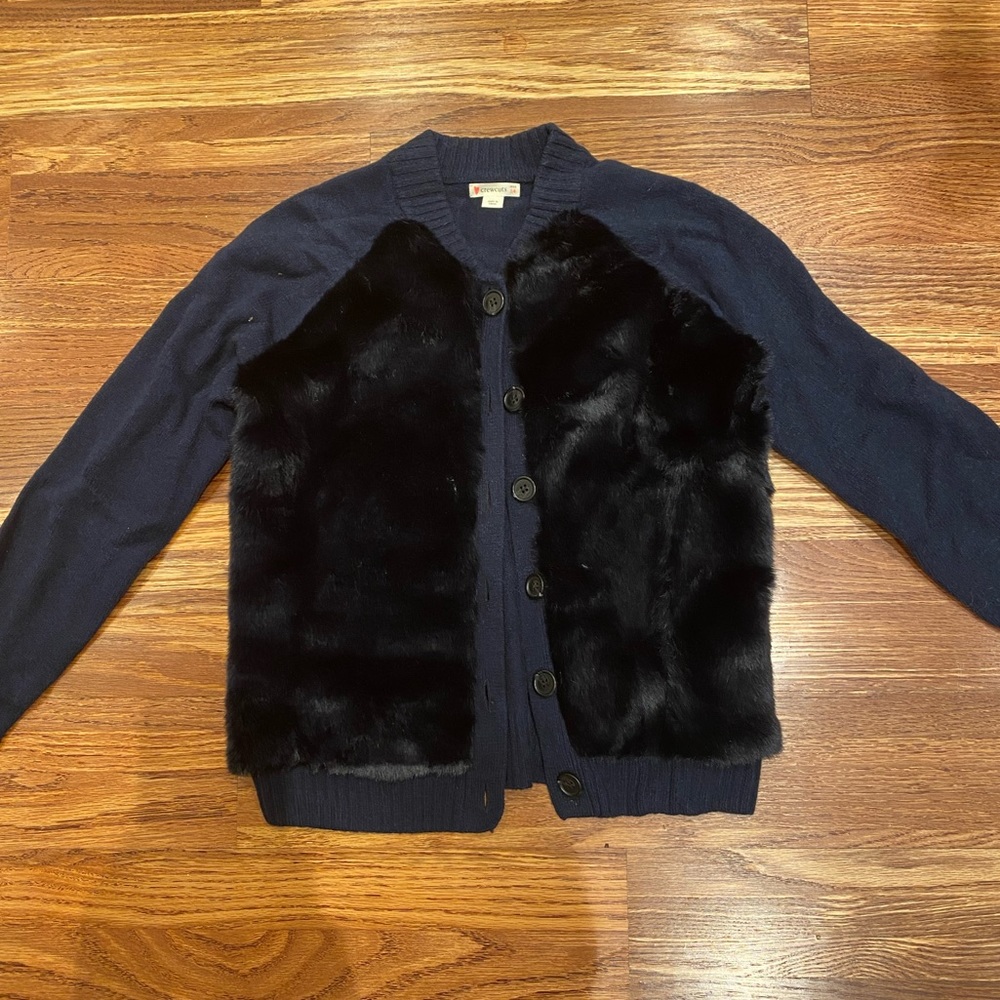 No longer available girls crewcuts furry sweater